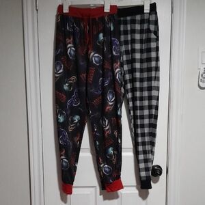 Ardene Black and Red Graphic Pajama Pants Set
